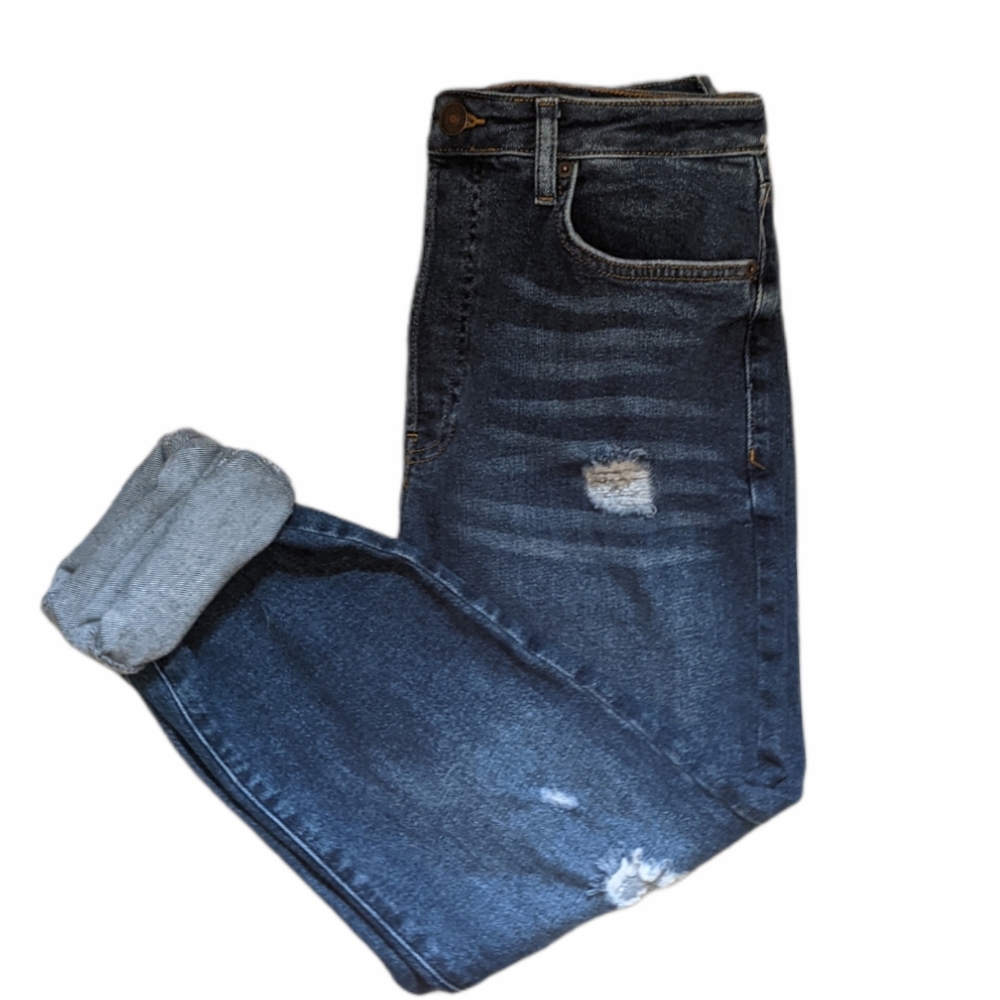 Forever 21 High-Wasted Distressed Jeans